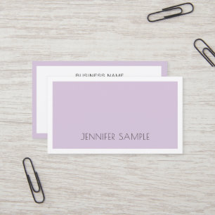 Carte De Visite Elite Simple Design tendance Violet violet violet