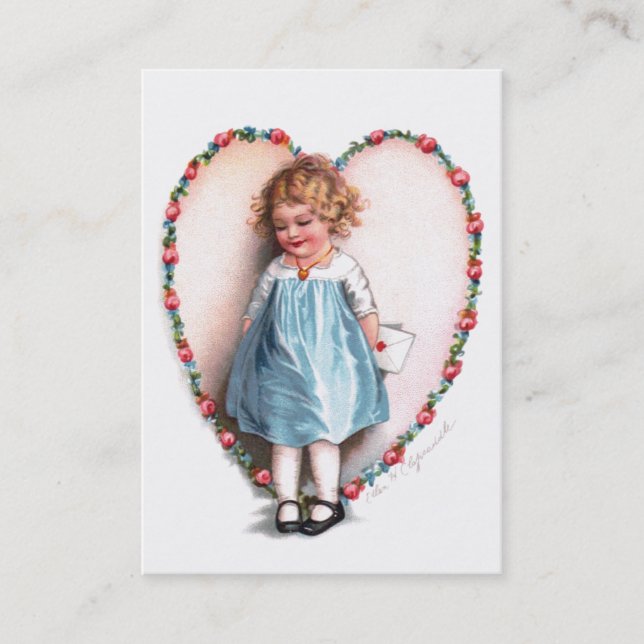 Carte De Visite Ellen H. Clapsaddle : À l'un amour d'I (Devant)