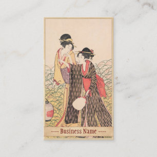 Carte De Visite Elopers dans l'art de Japonais de Musashino