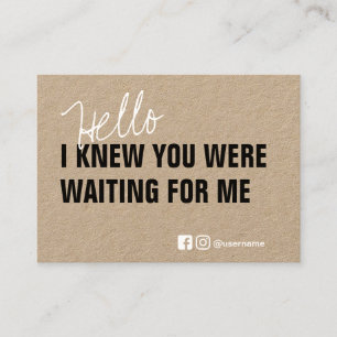 Carte De Visite Emballage de marque Merci pour petites entreprises