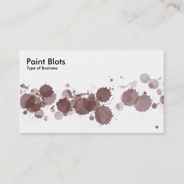 Carte De Visite Emballages de peinture - Brown (Devant)