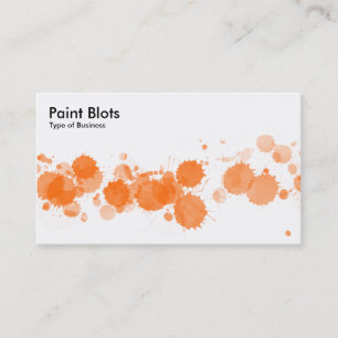 Carte De Visite Emballages de peinture - Orange