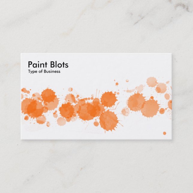 Carte De Visite Emballages de peinture - Orange (Devant)
