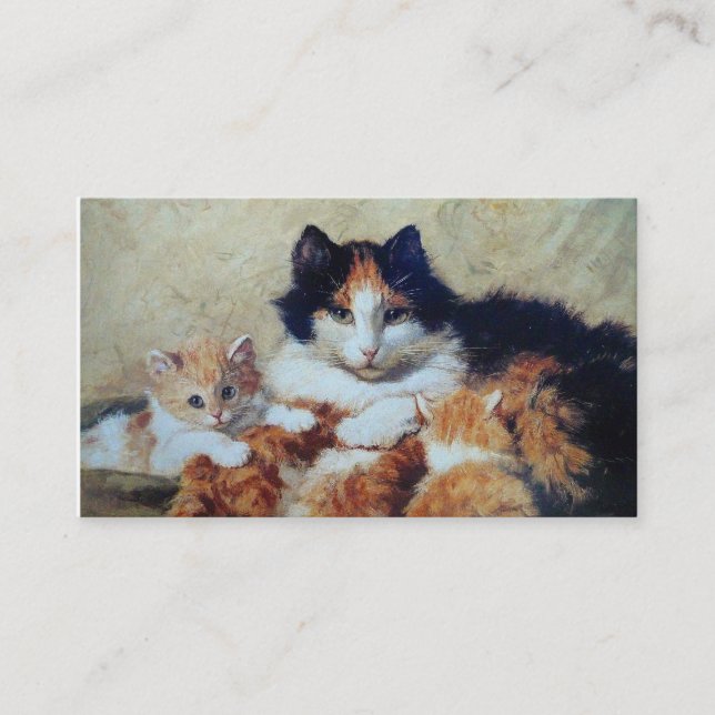 Carte De Visite Embarquement vétérinaire de chat de clinique - (Devant)