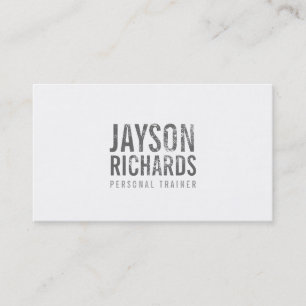 Carte de visite embouti par grunge grise