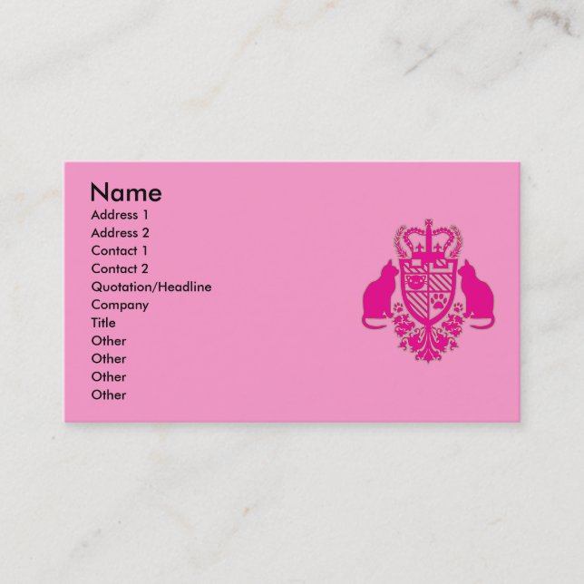 Carte De Visite Embroidered_Cat (Devant)