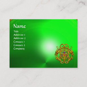 Carte De Visite Émeraude verte TWIN DRAGONS