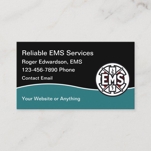 Carte De Visite Emergency Medical Services Driver (Devant)