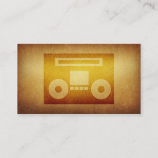 Carte de visite empaqueté de bande de disc-jockey