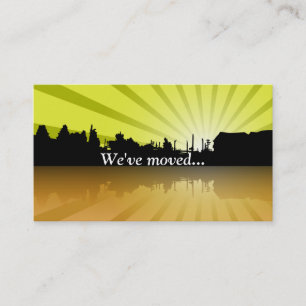 Carte De Visite Emplacement personnalisé Office juste déplacé