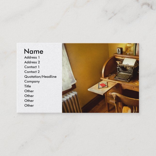 Carte De Visite Emploi - Dactylo - Une personne aux multiples cent (Devant)