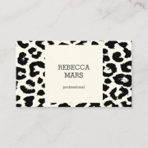 Empreinte de léopard noir et blanc