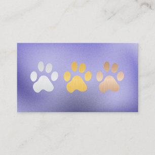 Carte De Visite Empreintes de pattes de chien   Soins aux animaux