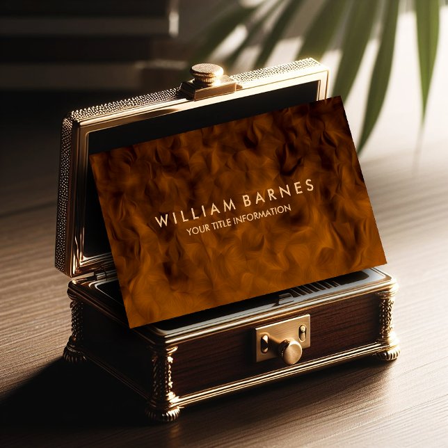 Carte de visite en acajou Brown (Créateur téléchargé)