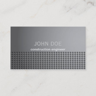 Carte de visite en acier d'effet en métal