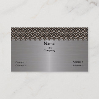 Carte de visite en aluminium balayé par sembler