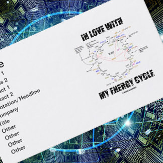 Carte De Visite En amour avec mon cycle d'énergie (Krebs Cycle)