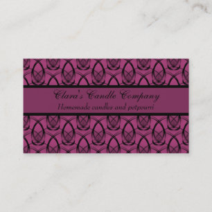 Carte de visite en avant de mode, fuchsia