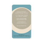 Carte de visite en bambou de thérapie de massage