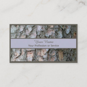 Carte de visite en bois de style 100% naturel et b