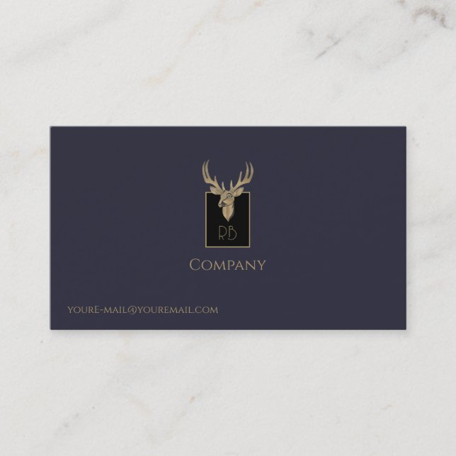 Carte de visite en chef Gold Deer (Devant)