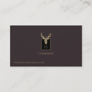 Carte de visite en chef Gold Deer