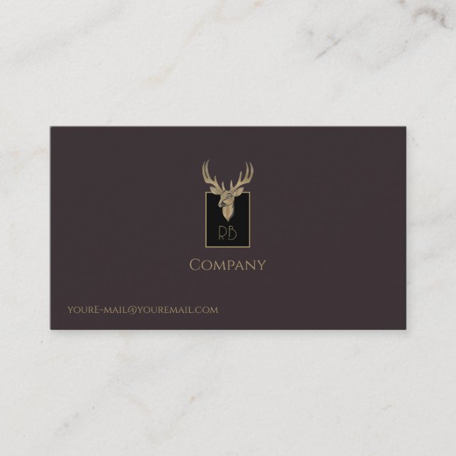 Carte de visite en chef Gold Deer (Devant)