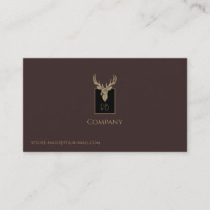 Carte de visite en chef Gold Deer