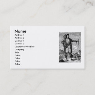 Carte de visite en chef indien américain