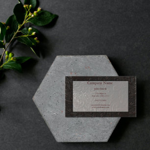 Carte de visite en cuir Paisley