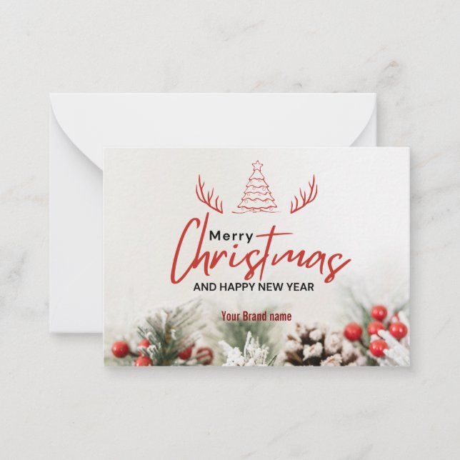 Carte de visite en gros pour les fêtes de remercie (Devant)