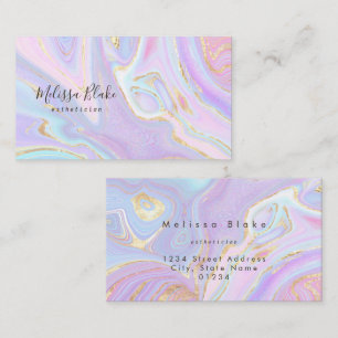 carte de visite en marbre fluide