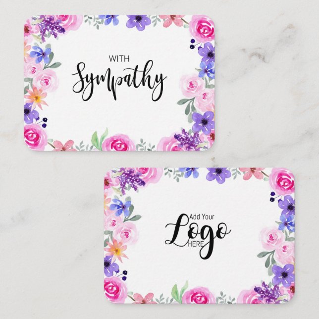 Carte De Visite En mémoire Sympathy Memorial Angel garde un cadeau (Devant / Derrière)