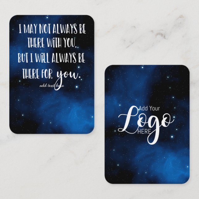 Carte De Visite En mémoire Sympathy Memorial Angel garde un cadeau (Devant / Derrière)