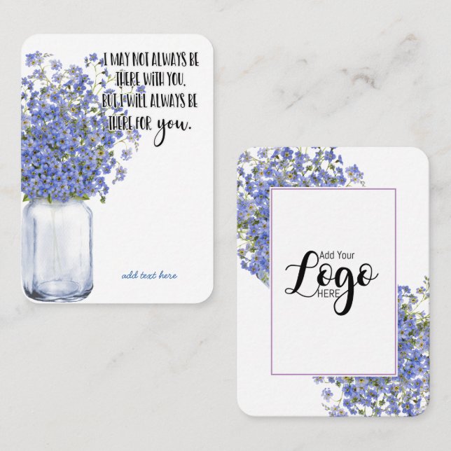 Carte De Visite En mémoire Sympathy Memorial Angel garde un cadeau (Devant / Derrière)