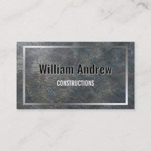 Carte de visite en métal avec bordure de construct