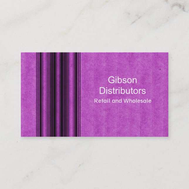 Carte de visite en métal de grunge, violet (Devant)