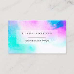 Carte de visite en pastel à la mode de styliste d