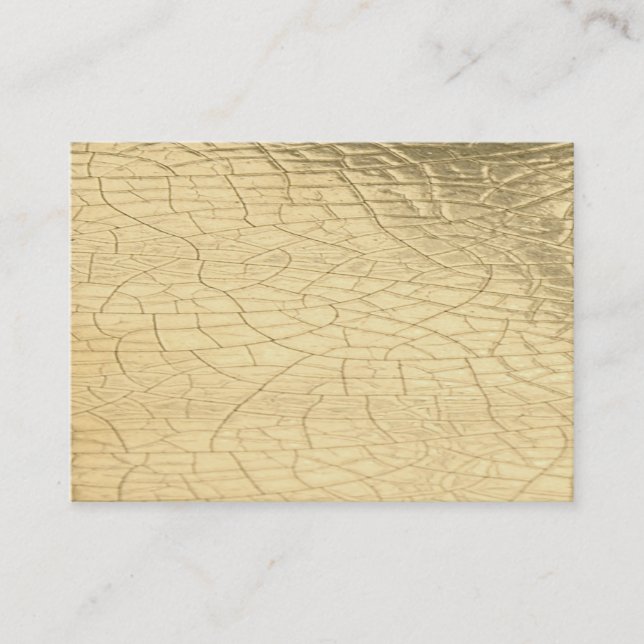 Carte de visite en pierre d'or mat (Devant)