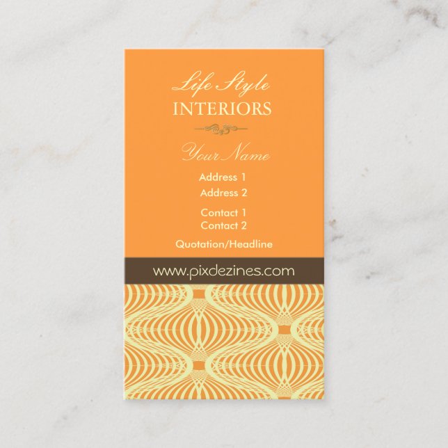 Carte de visite en rétro (Devant)