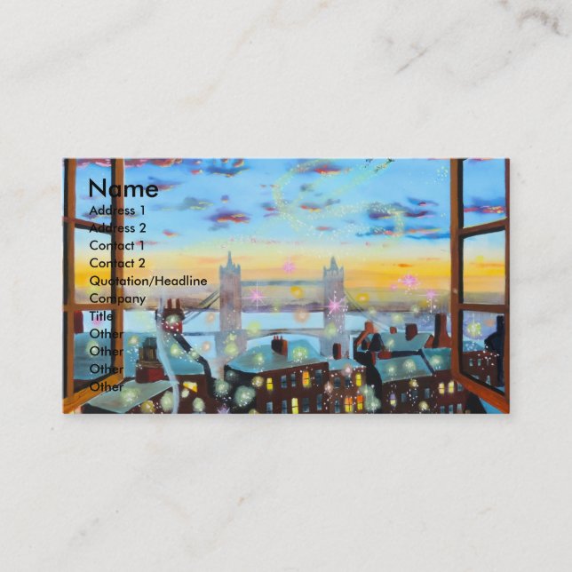 Carte De Visite En second lieu étoile vers la droite. Peter Pan a (Devant)