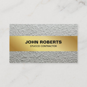 Carte de visite en stuc Construction Mur Code QR