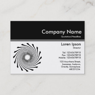 Carte De Visite En-tête de couleur III v2 - Noir - Disque de disto