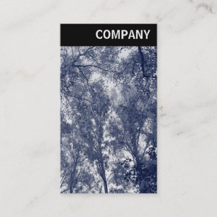 Carte De Visite En-tête V - Automne Bleu