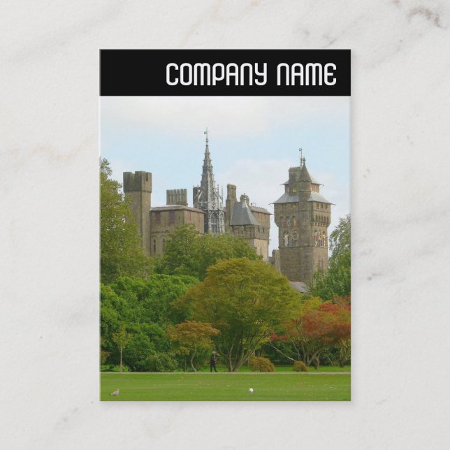 Carte De Visite En-tête V - Château de Cardiff (Devant)
