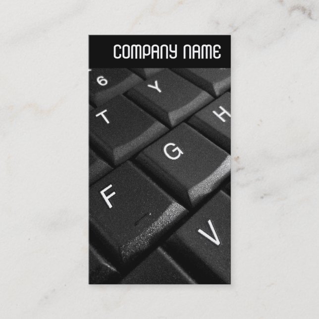 Carte De Visite En-tête V - Clavier Carnet (Devant)