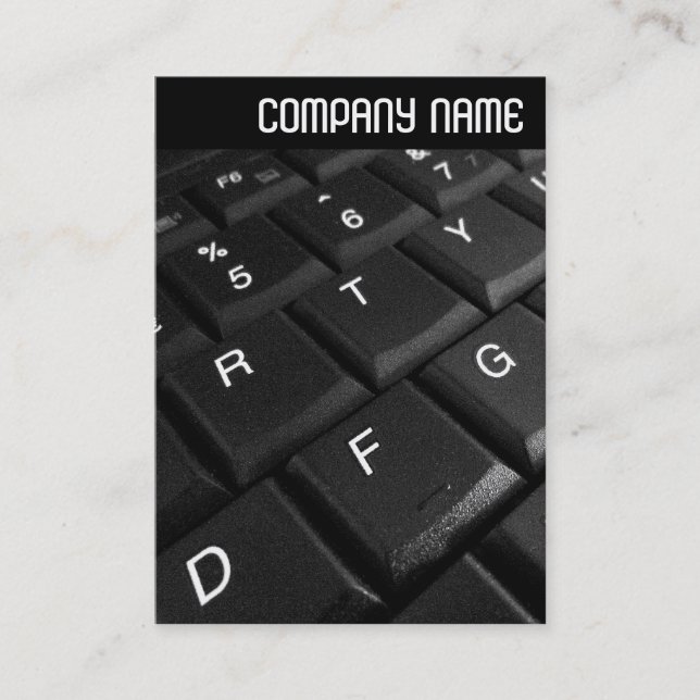 Carte De Visite En-tête V - Clavier Carnet (Devant)