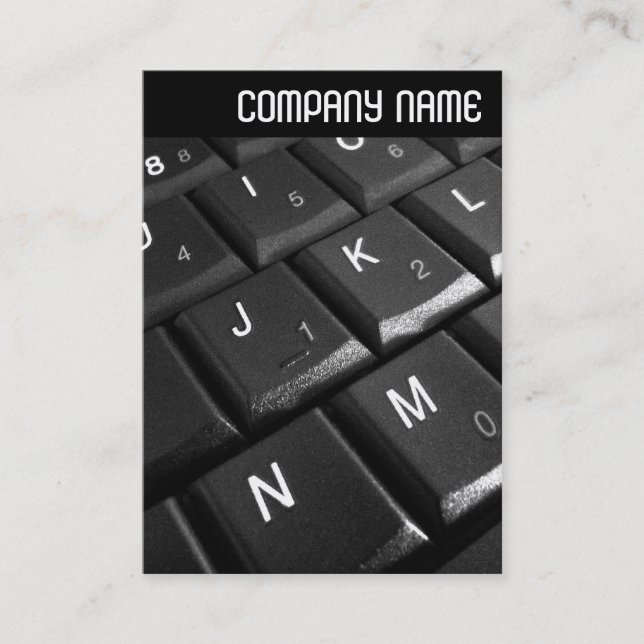 Carte De Visite En-tête V - Clavier Carnet 02 (Devant)