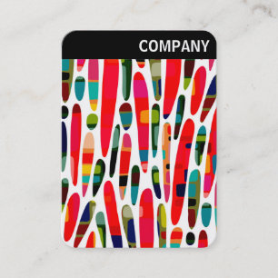 Carte De Visite En-tête V - Collage de couleurs 150222