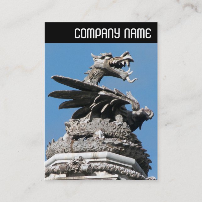 Carte De Visite En-tête V - Dragon, Hôtel de Ville, Cardiff (Devant)